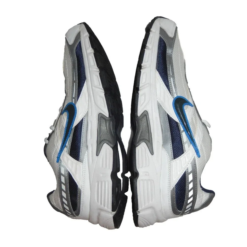 Nike Initiator Running Shoes Sneakers Men's 13 White Obsidian Metallic Gray